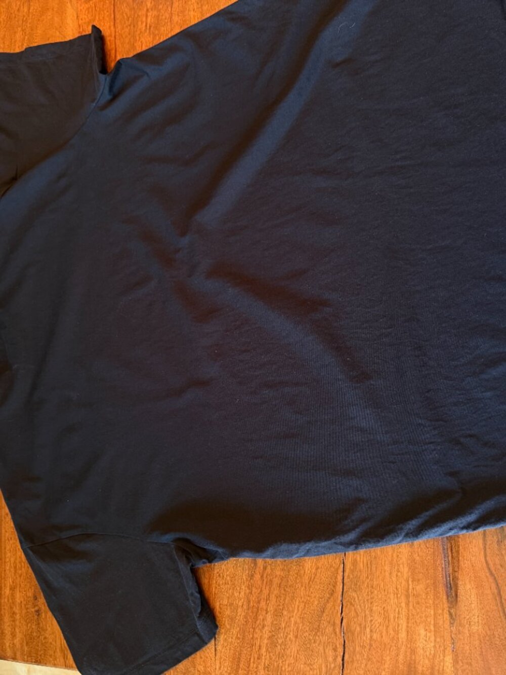 Burberry Signature Check Collar T-Shirt w logo XXL Black - Picture 4 of 5